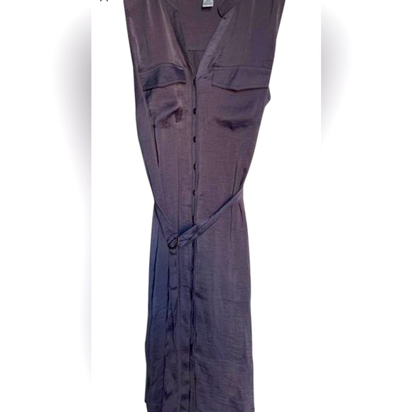 Motherhood Maternity Purple, sleeveless dress with belt! Great condition! - Picture 2 of 5